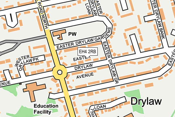 EH4 2RB map - OS OpenMap – Local (Ordnance Survey)