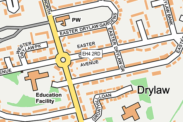 EH4 2RD map - OS OpenMap – Local (Ordnance Survey)