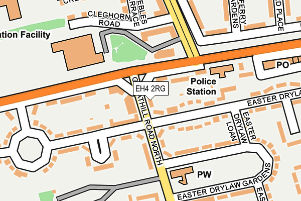 EH4 2RG map - OS OpenMap – Local (Ordnance Survey)
