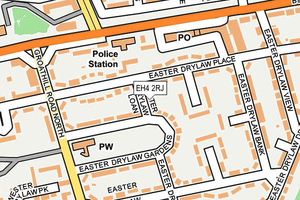 EH4 2RJ map - OS OpenMap – Local (Ordnance Survey)