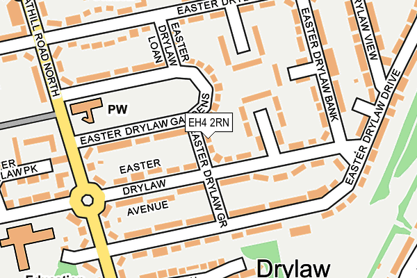 EH4 2RN map - OS OpenMap – Local (Ordnance Survey)