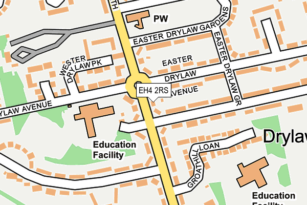 EH4 2RS map - OS OpenMap – Local (Ordnance Survey)