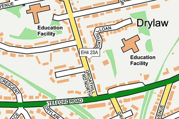 EH4 2SA map - OS OpenMap – Local (Ordnance Survey)