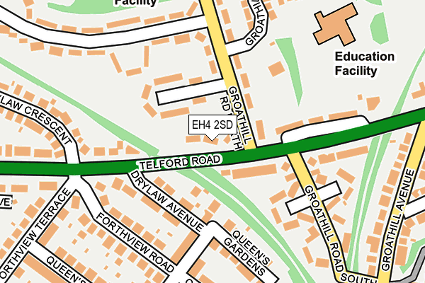 EH4 2SD map - OS OpenMap – Local (Ordnance Survey)