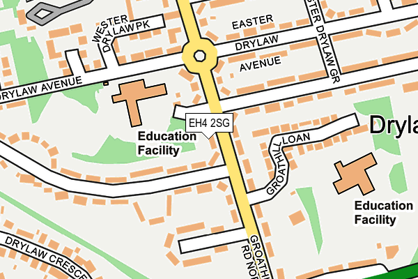 EH4 2SG map - OS OpenMap – Local (Ordnance Survey)