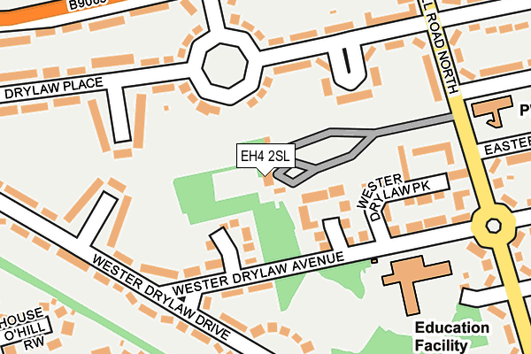 EH4 2SL map - OS OpenMap – Local (Ordnance Survey)