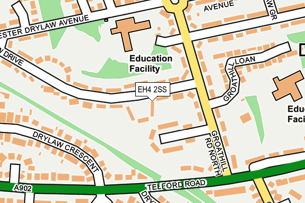 EH4 2SS map - OS OpenMap – Local (Ordnance Survey)