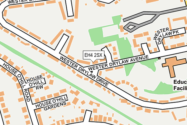 EH4 2SX map - OS OpenMap – Local (Ordnance Survey)