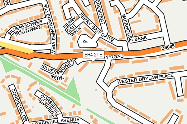 EH4 2TE map - OS OpenMap – Local (Ordnance Survey)