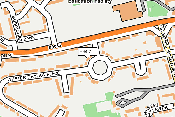 EH4 2TJ map - OS OpenMap – Local (Ordnance Survey)