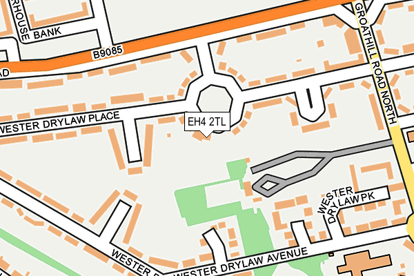 EH4 2TL map - OS OpenMap – Local (Ordnance Survey)