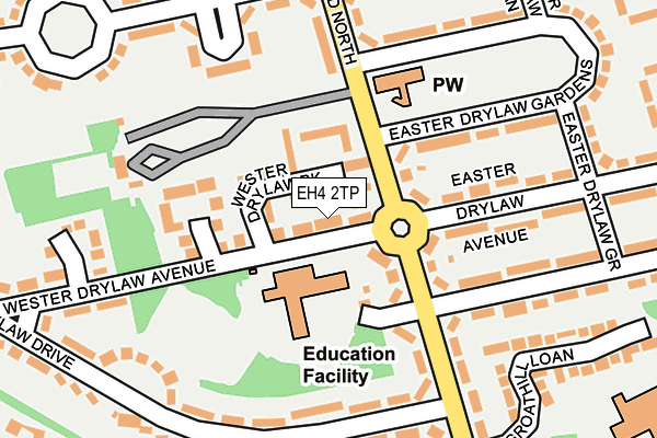 EH4 2TP map - OS OpenMap – Local (Ordnance Survey)
