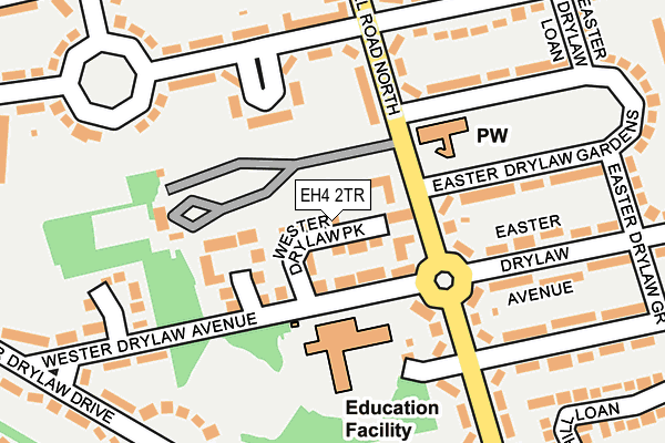 EH4 2TR map - OS OpenMap – Local (Ordnance Survey)