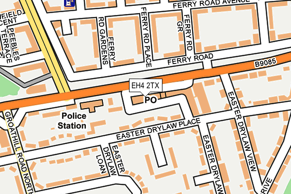 EH4 2TX map - OS OpenMap – Local (Ordnance Survey)