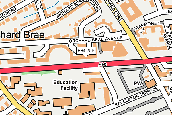 EH4 2UP map - OS OpenMap – Local (Ordnance Survey)