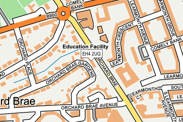EH4 2UQ map - OS OpenMap – Local (Ordnance Survey)