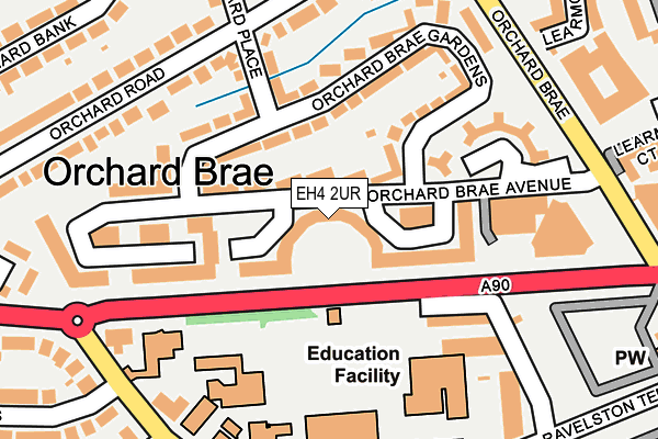 EH4 2UR map - OS OpenMap – Local (Ordnance Survey)