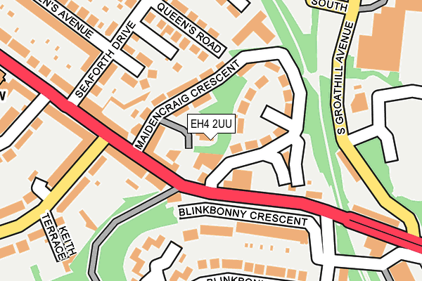 EH4 2UU map - OS OpenMap – Local (Ordnance Survey)