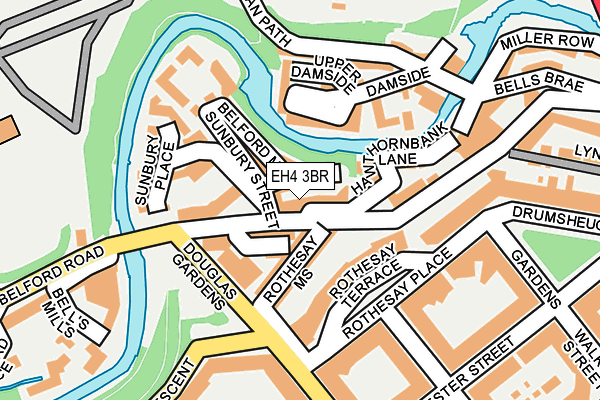 EH4 3BR map - OS OpenMap – Local (Ordnance Survey)