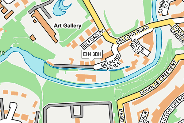 EH4 3DH map - OS OpenMap – Local (Ordnance Survey)