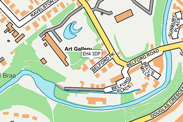 EH4 3DP map - OS OpenMap – Local (Ordnance Survey)