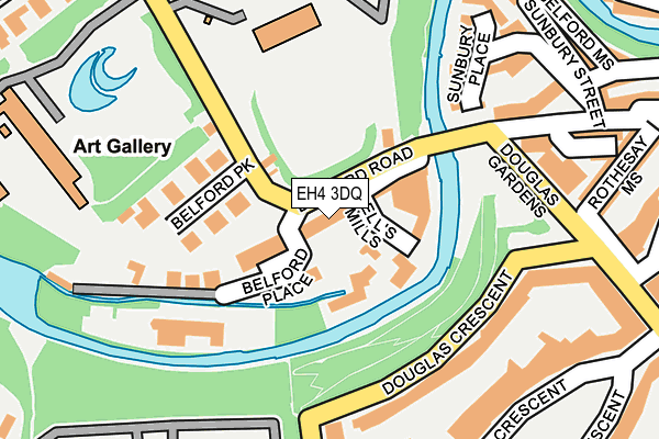 EH4 3DQ map - OS OpenMap – Local (Ordnance Survey)