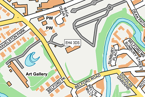 EH4 3DS map - OS OpenMap – Local (Ordnance Survey)