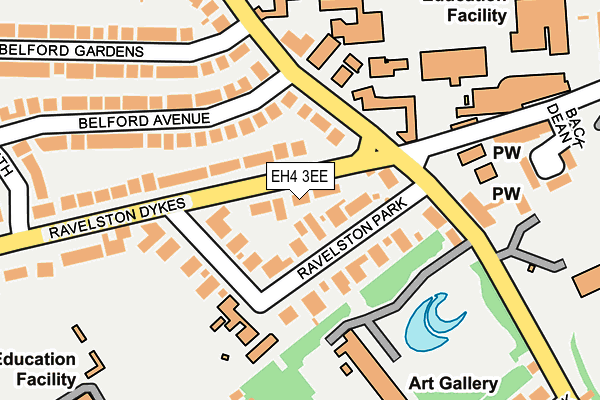 EH4 3EE map - OS OpenMap – Local (Ordnance Survey)