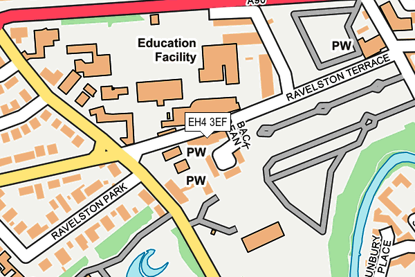 EH4 3EF map - OS OpenMap – Local (Ordnance Survey)