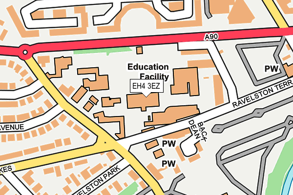 EH4 3EZ map - OS OpenMap – Local (Ordnance Survey)