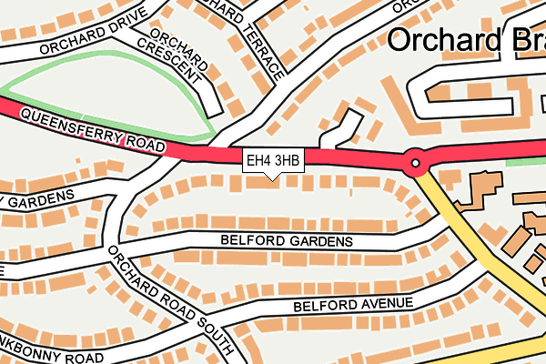 EH4 3HB map - OS OpenMap – Local (Ordnance Survey)