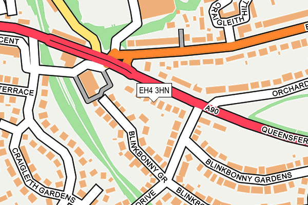 EH4 3HN map - OS OpenMap – Local (Ordnance Survey)