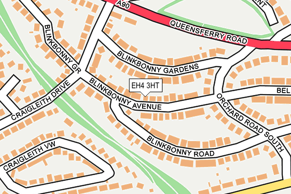 EH4 3HT map - OS OpenMap – Local (Ordnance Survey)
