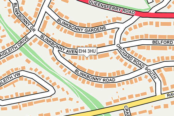 EH4 3HU map - OS OpenMap – Local (Ordnance Survey)