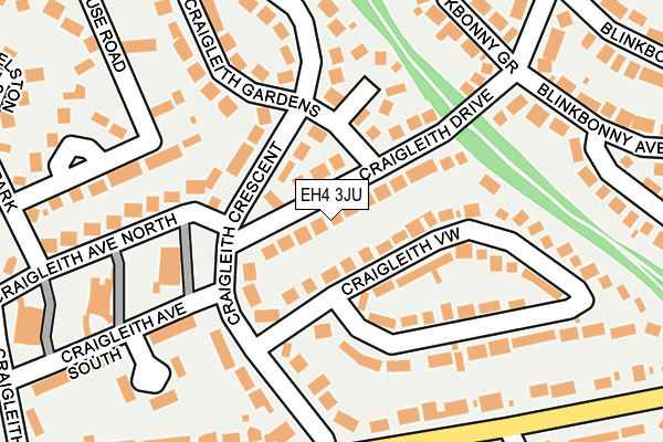 EH4 3JU map - OS OpenMap – Local (Ordnance Survey)
