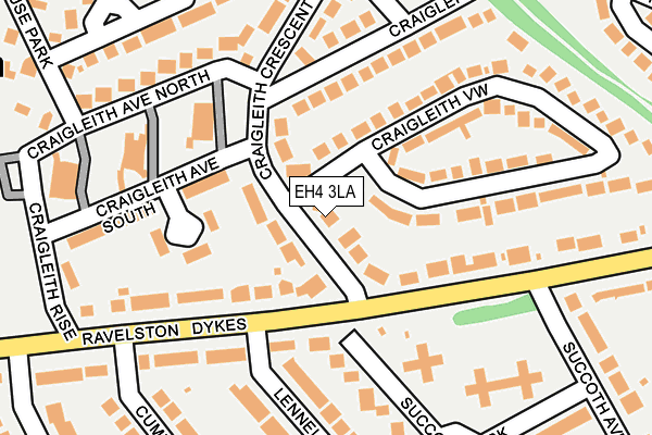 EH4 3LA map - OS OpenMap – Local (Ordnance Survey)