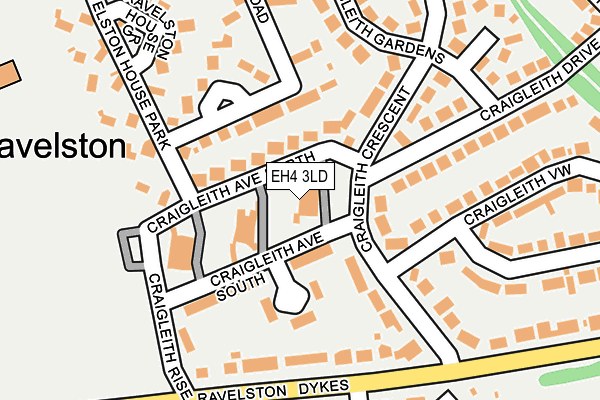 EH4 3LD map - OS OpenMap – Local (Ordnance Survey)