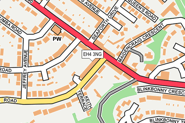 EH4 3NG map - OS OpenMap – Local (Ordnance Survey)