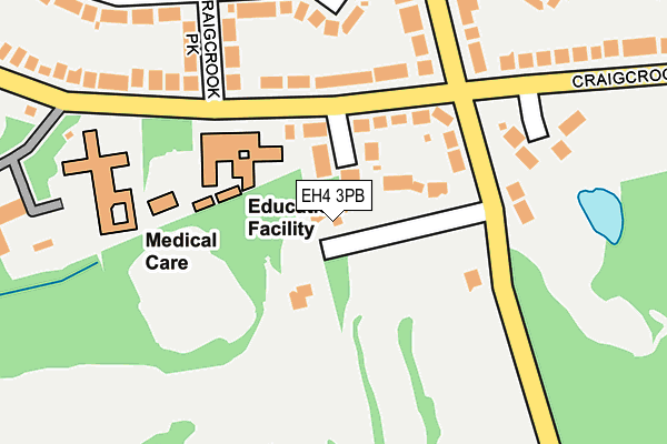 EH4 3PB map - OS OpenMap – Local (Ordnance Survey)