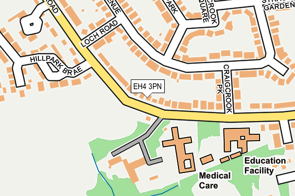 EH4 3PN map - OS OpenMap – Local (Ordnance Survey)