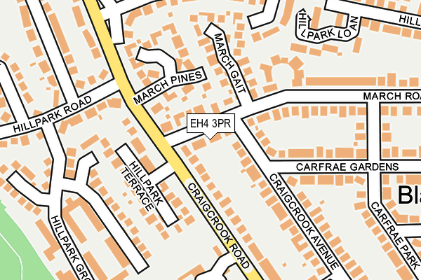 EH4 3PR map - OS OpenMap – Local (Ordnance Survey)