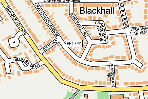 EH4 3PZ map - OS OpenMap – Local (Ordnance Survey)