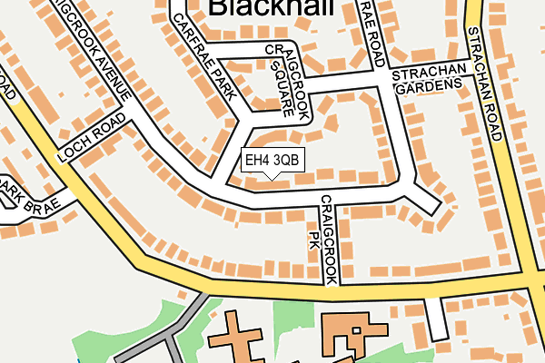 EH4 3QB map - OS OpenMap – Local (Ordnance Survey)