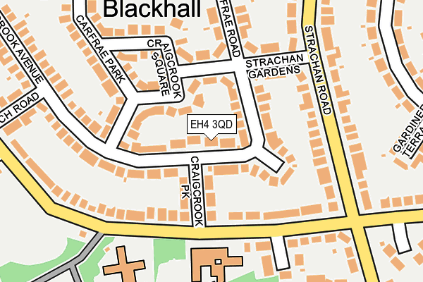 EH4 3QD map - OS OpenMap – Local (Ordnance Survey)
