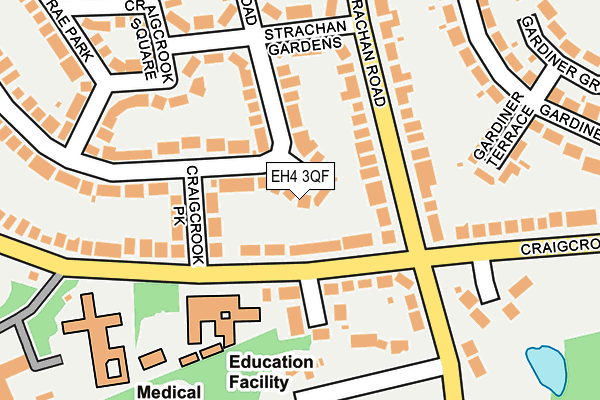 EH4 3QF map - OS OpenMap – Local (Ordnance Survey)