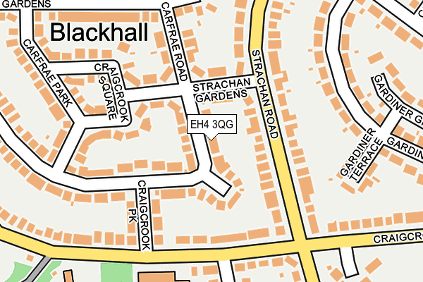 EH4 3QG map - OS OpenMap – Local (Ordnance Survey)