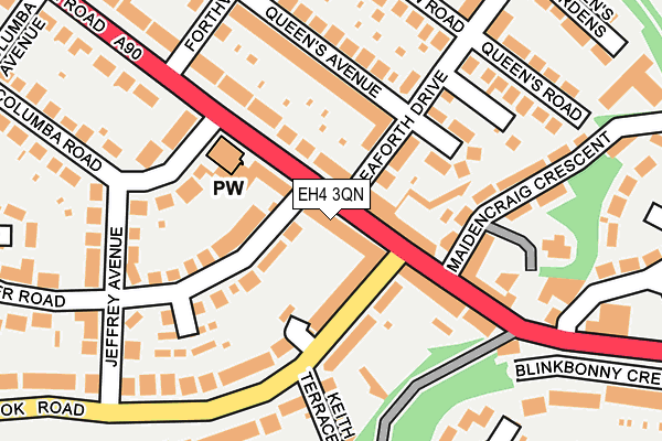 EH4 3QN map - OS OpenMap – Local (Ordnance Survey)