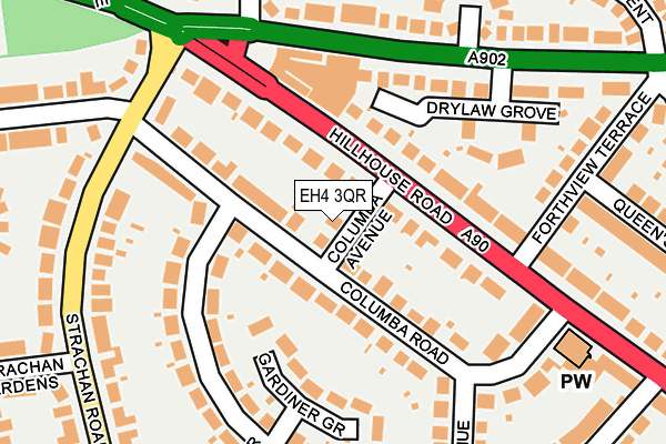 EH4 3QR map - OS OpenMap – Local (Ordnance Survey)