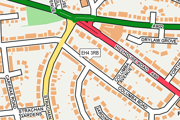 EH4 3RB map - OS OpenMap – Local (Ordnance Survey)