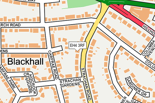 EH4 3RF map - OS OpenMap – Local (Ordnance Survey)